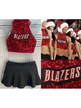 Portland trailblazers real dancers cheer uniform adult small